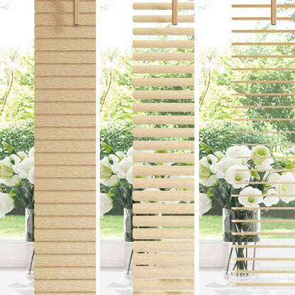 vidaXL Venetian Blind Light Brown with Pattern 150 x 150 cm 25 mm PVC 4