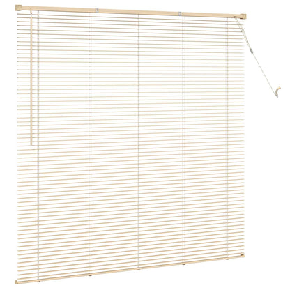 vidaXL Venetian Blind Light Brown with Pattern 150 x 150 cm 25 mm PVC 5