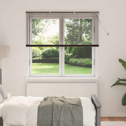vidaXL Venetian Blind Dark Brown 160 x 150 cm 25 mm PVC 1