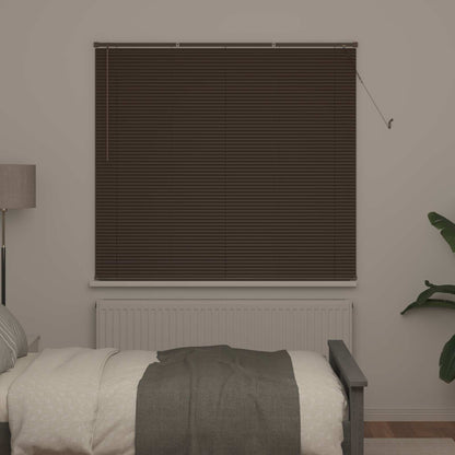 vidaXL Venetian Blind Dark Brown 160 x 150 cm 25 mm PVC 3