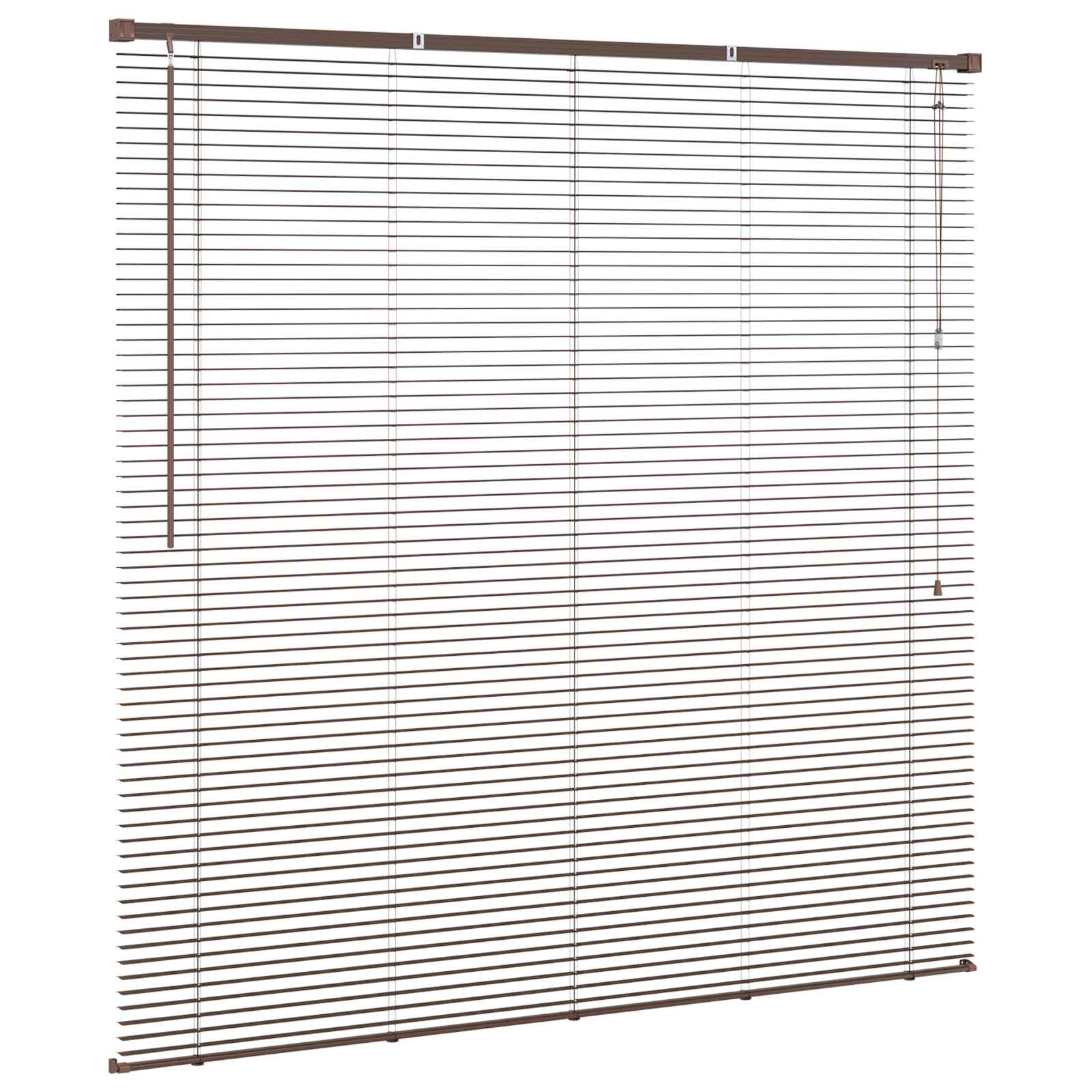 vidaXL Venetian Blind Dark Brown 160 x 150 cm 25 mm PVC 5