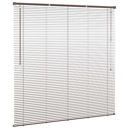 vidaXL Venetian Blind Dark Brown 160 x 150 cm 25 mm PVC 5