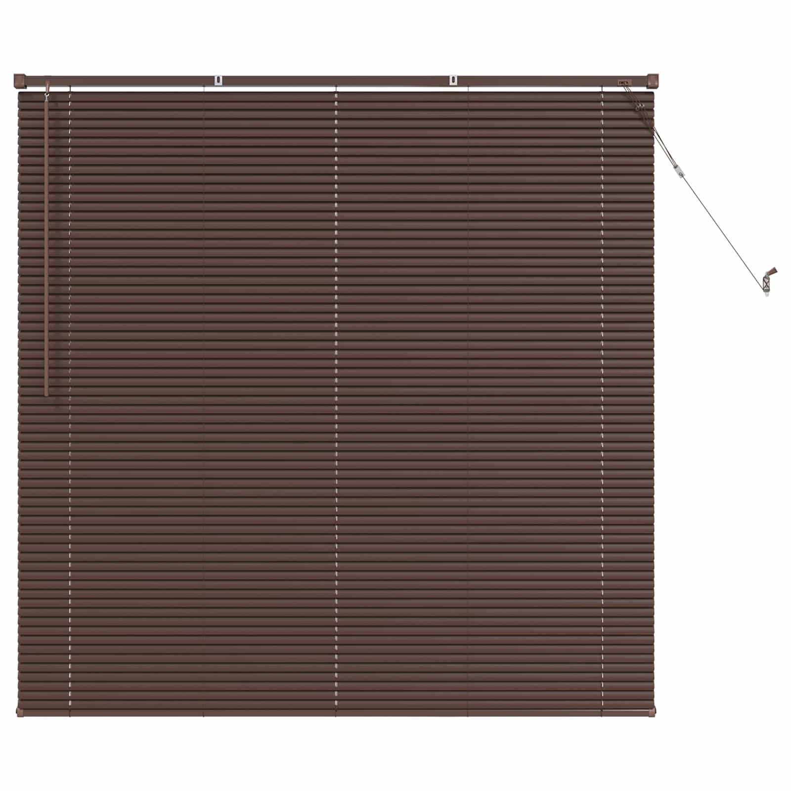 vidaXL Venetian Blind Dark Brown 160 x 150 cm 25 mm PVC 2