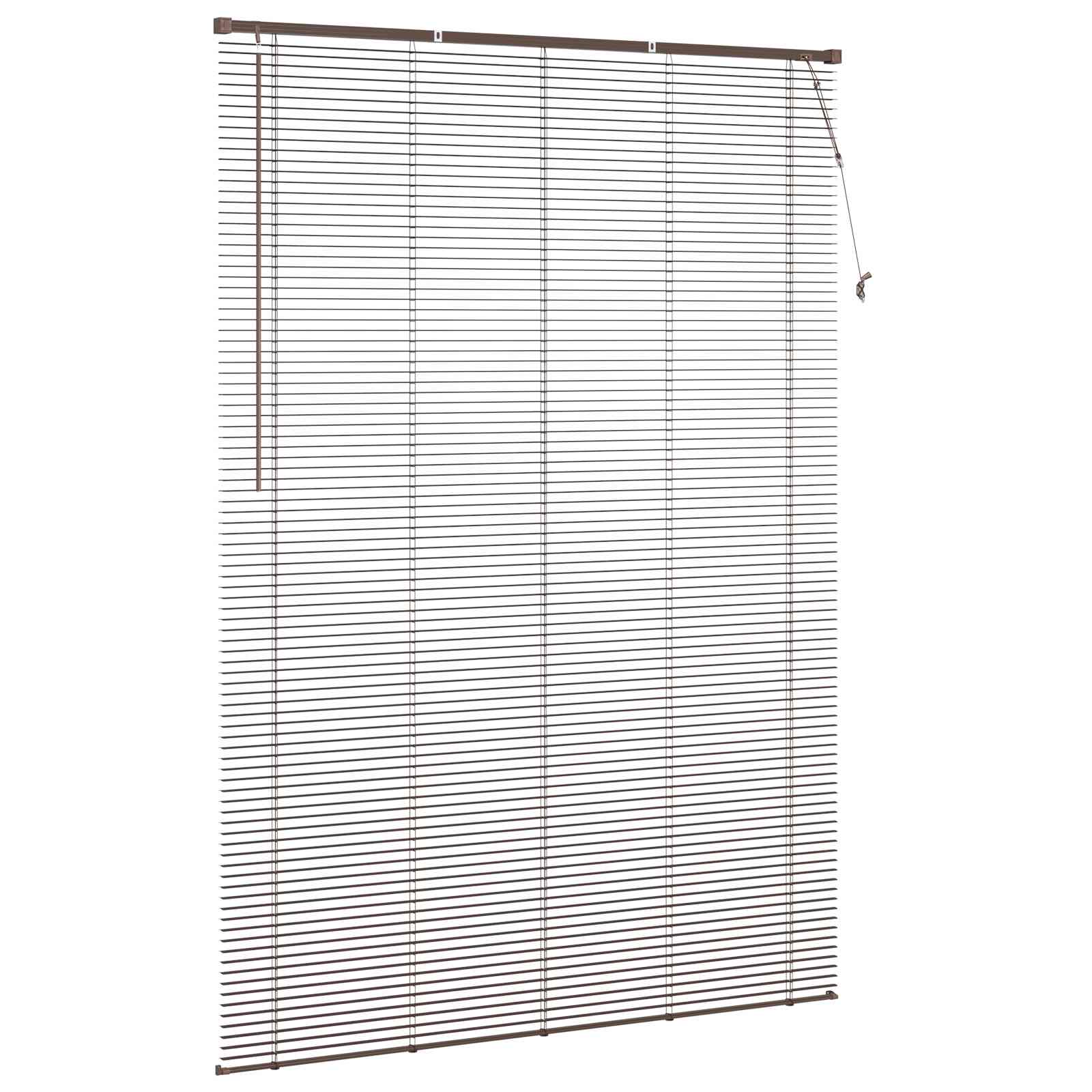 vidaXL Venetian Blind Dark Brown with Pattern 213 x 140 cm 25 mm PVC 5