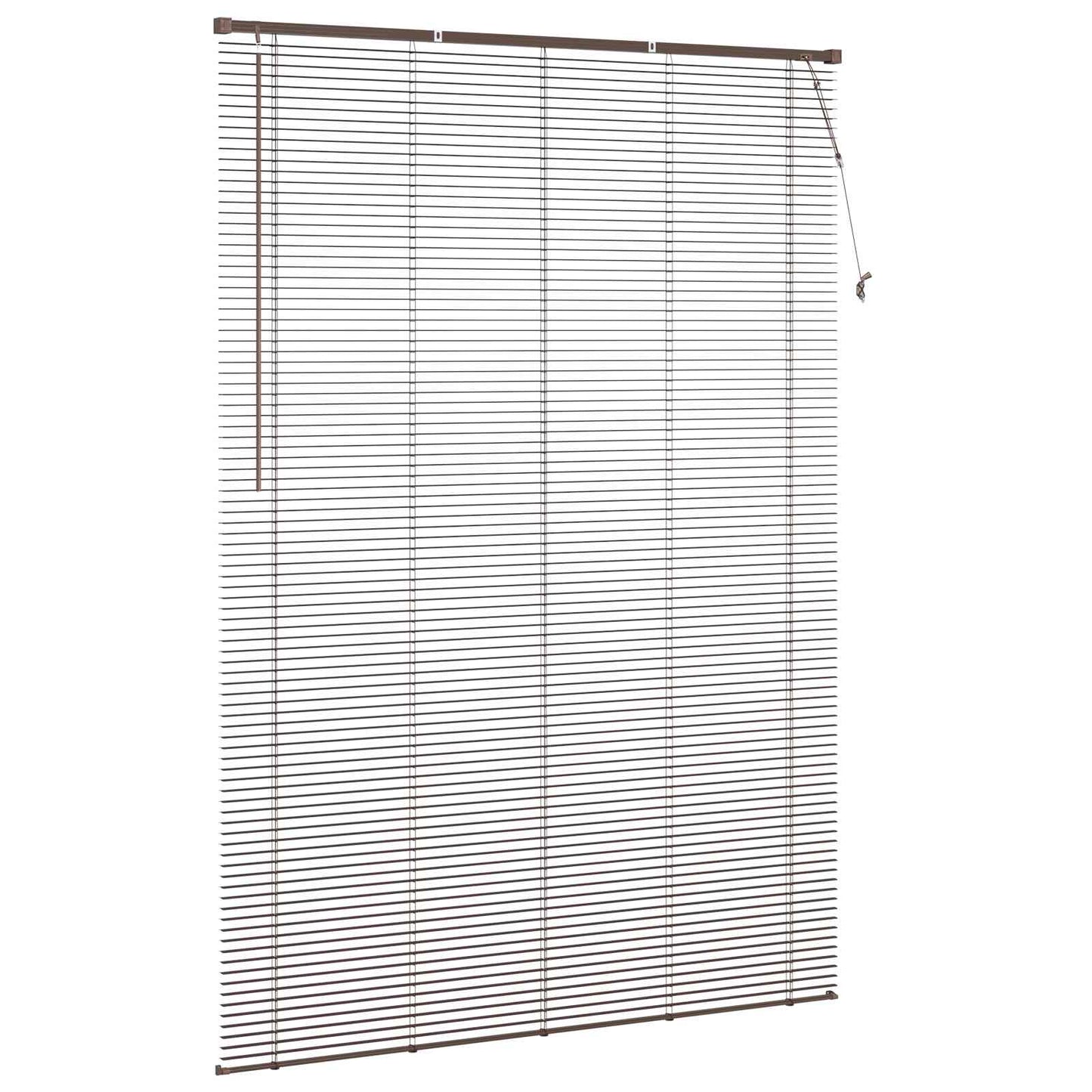 vidaXL Venetian Blind Dark Brown with Pattern 213 x 150 cm 25 mm PVC 5
