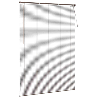 vidaXL Venetian Blind Dark Brown with Pattern 213 x 150 cm 25 mm PVC 5