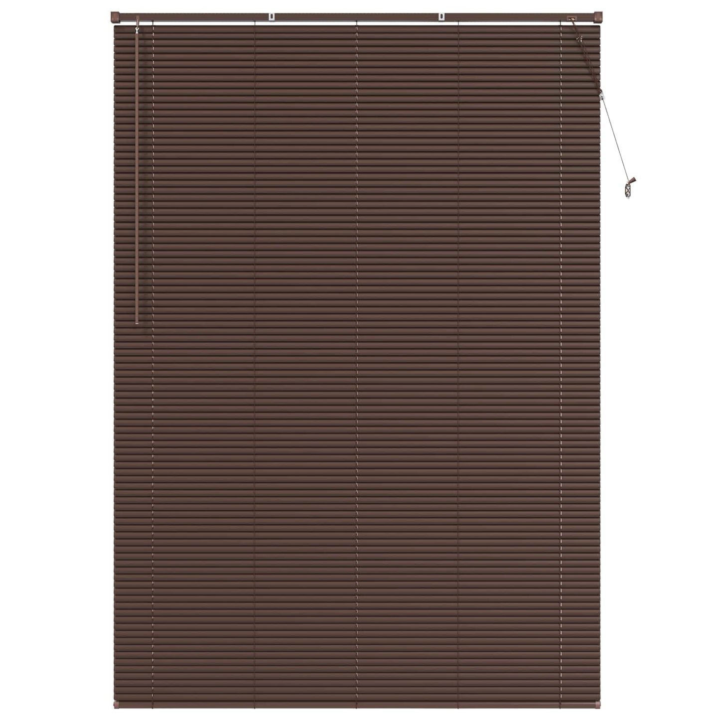 vidaXL Venetian Blind Dark Brown with Pattern 213 x 150 cm 25 mm PVC 2
