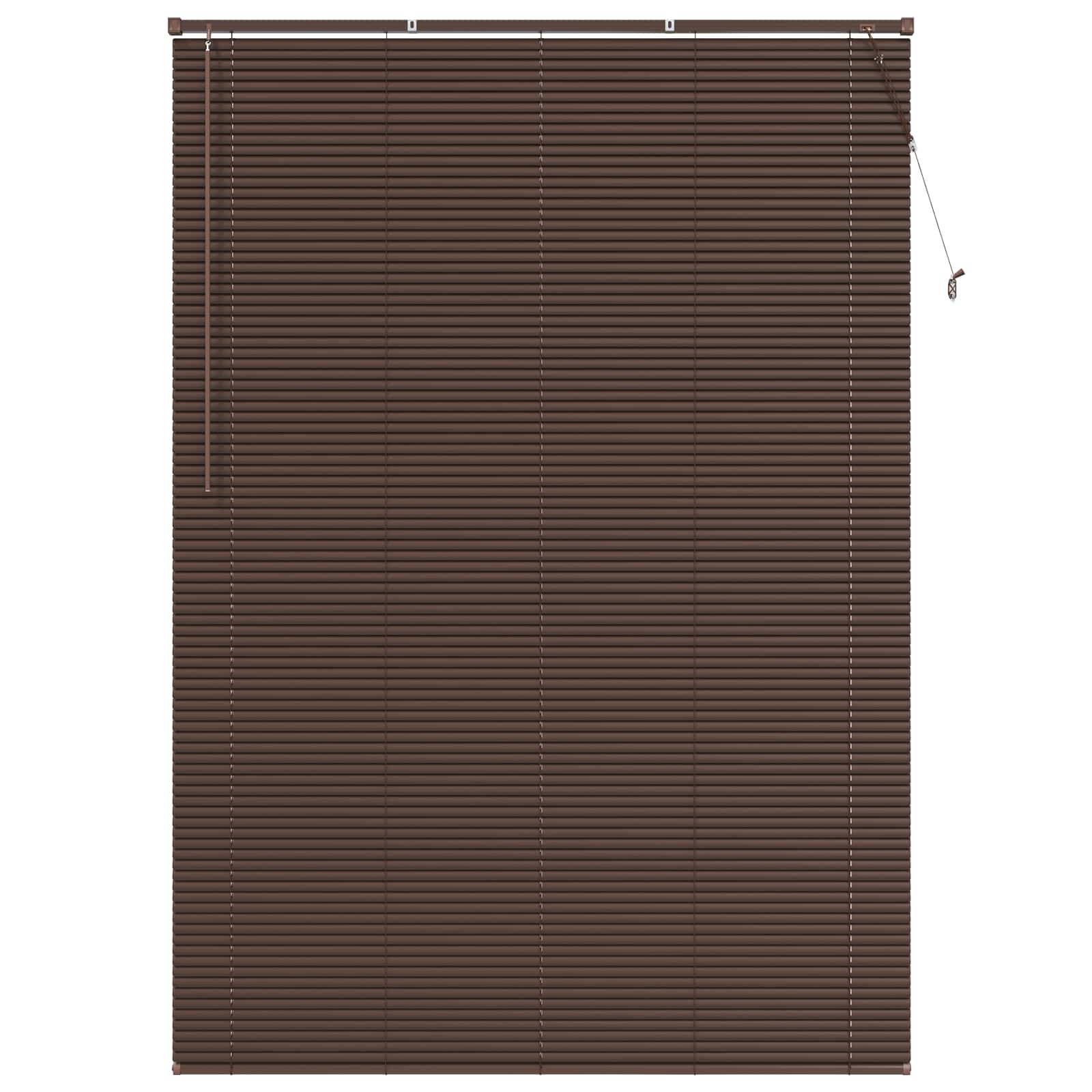 vidaXL Venetian Blind Dark Brown with Pattern 213 x 150 cm 25 mm PVC 2