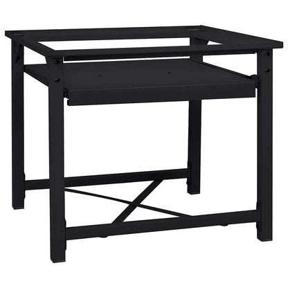 vidaXL Washing Machine Pedestal Black 60 x 56 x 52 cm Steel 1