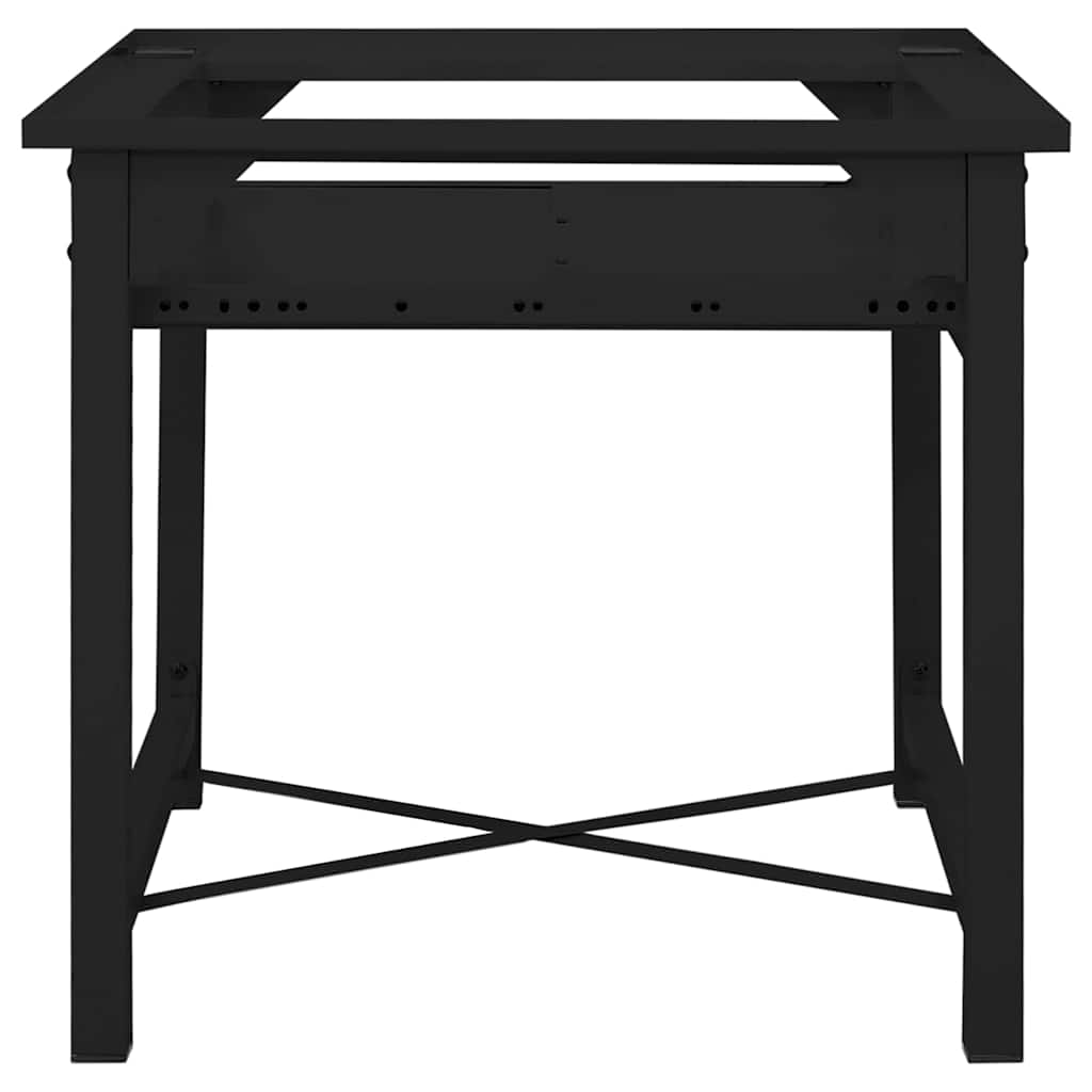 vidaXL Washing Machine Pedestal Black 60 x 56 x 52 cm Steel 4