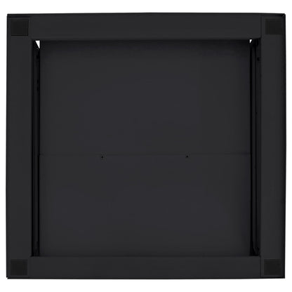 vidaXL Washing Machine Pedestal Black 62 x 60.5 x 32.5 cm Steel 6
