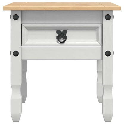 vidaXL End Table CORONA White 50 x 50 x50 cm Solid Pine Wood 6