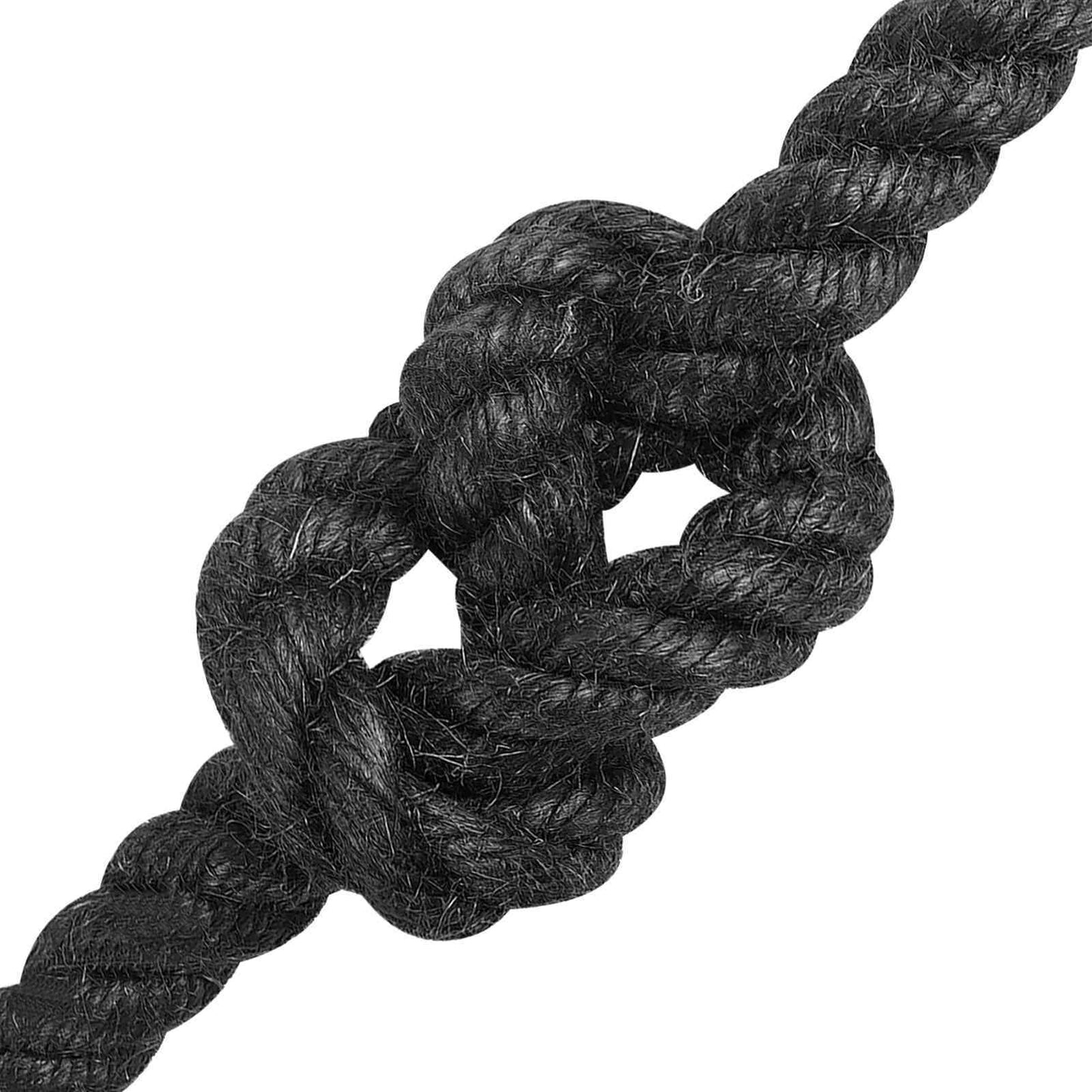vidaXL Jute Rope 12 mm Black 100% Tossa jute 3