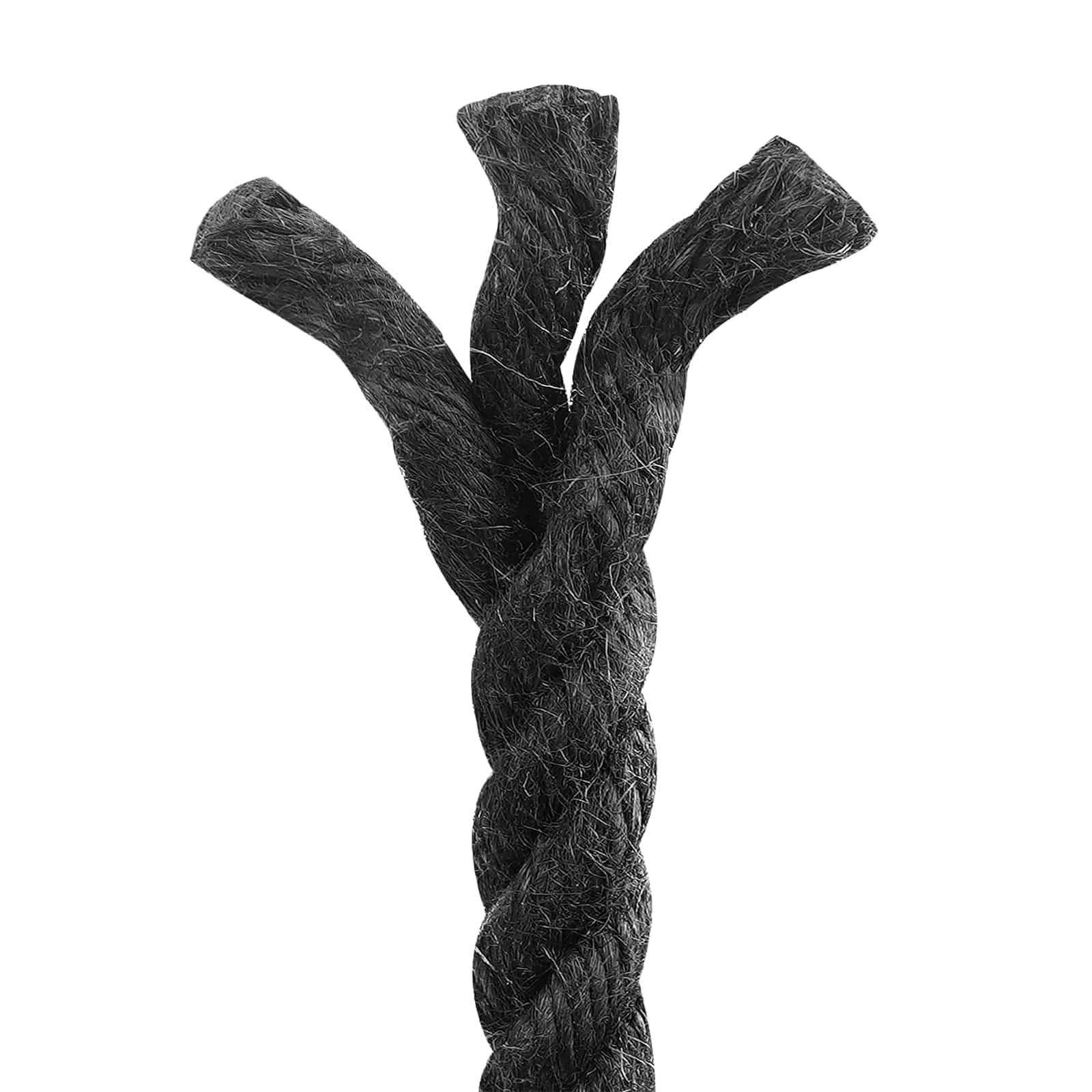 vidaXL Jute Rope 12 mm Black 100% Tossa jute 4