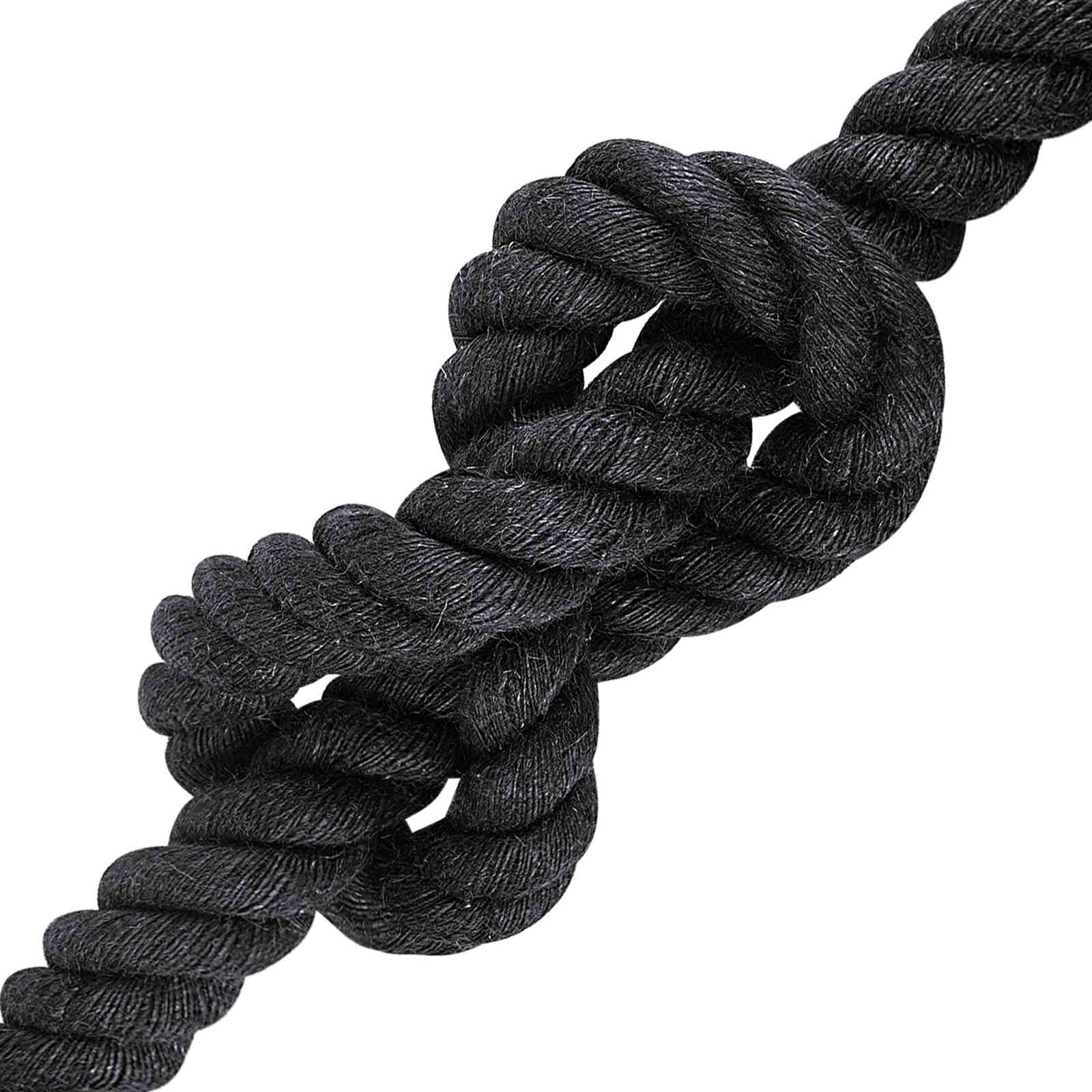 vidaXL Jute Rope 30 mm Black 100% Tossa jute 3