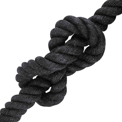 vidaXL Jute Rope 30 mm Black 100% Tossa jute 3