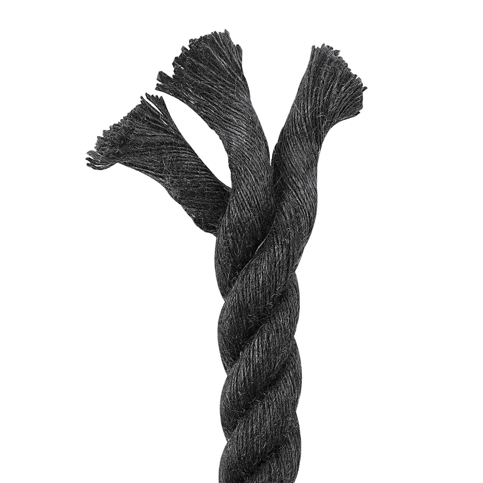 vidaXL Jute Rope 30 mm Black 100% Tossa jute 4