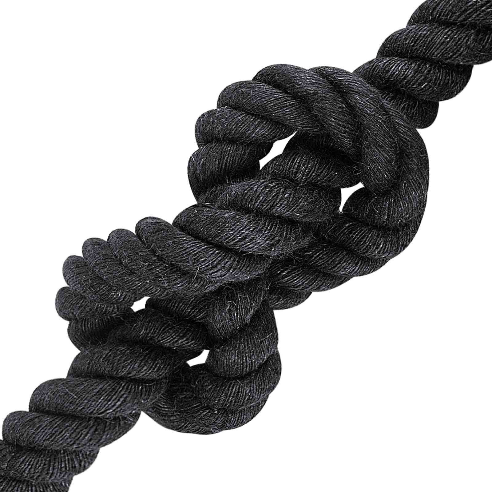 vidaXL Jute Rope 36 mm Black 100% Tossa jute 3
