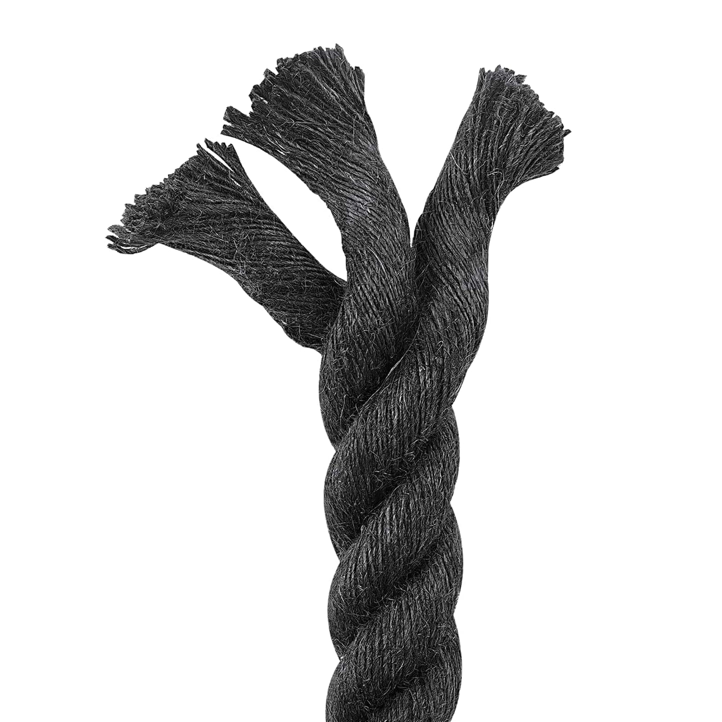 vidaXL Jute Rope 36 mm Black 100% Tossa jute 4