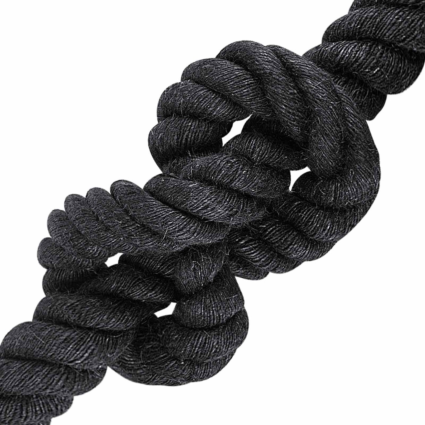 vidaXL Jute Rope 60 mm Black 100% Tossa jute 3