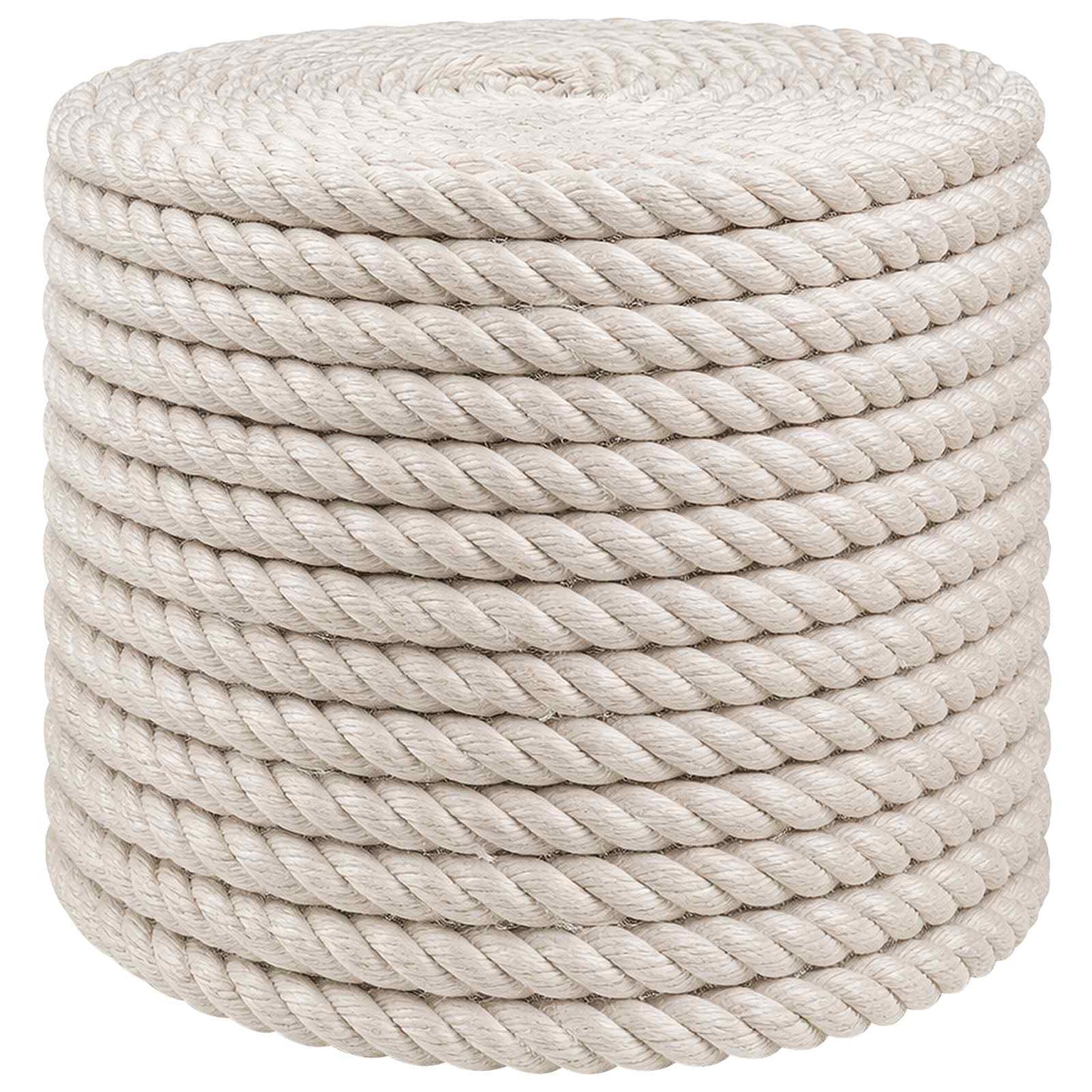 vidaXL Jute Rope 12 mm White 100% Tossa jute 2