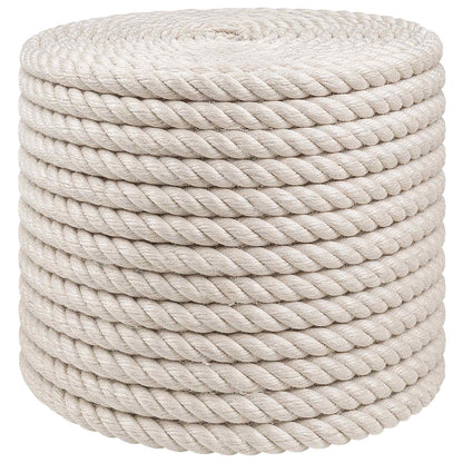 vidaXL Jute Rope 12 mm White 100% Tossa jute 2