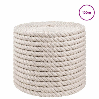 vidaXL Jute Rope 12 mm White 100% Tossa jute 3
