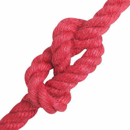 vidaXL Jute Rope 12 mm Red 100% Tossa jute 4