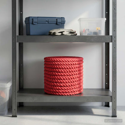 vidaXL Jute Rope 16 mm Red 100% Tossa jute 1