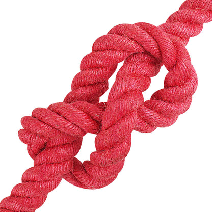 vidaXL Jute Rope 16 mm Red 100% Tossa jute 4