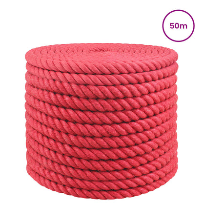 vidaXL Jute Rope 16 mm Red 100% Tossa jute 3