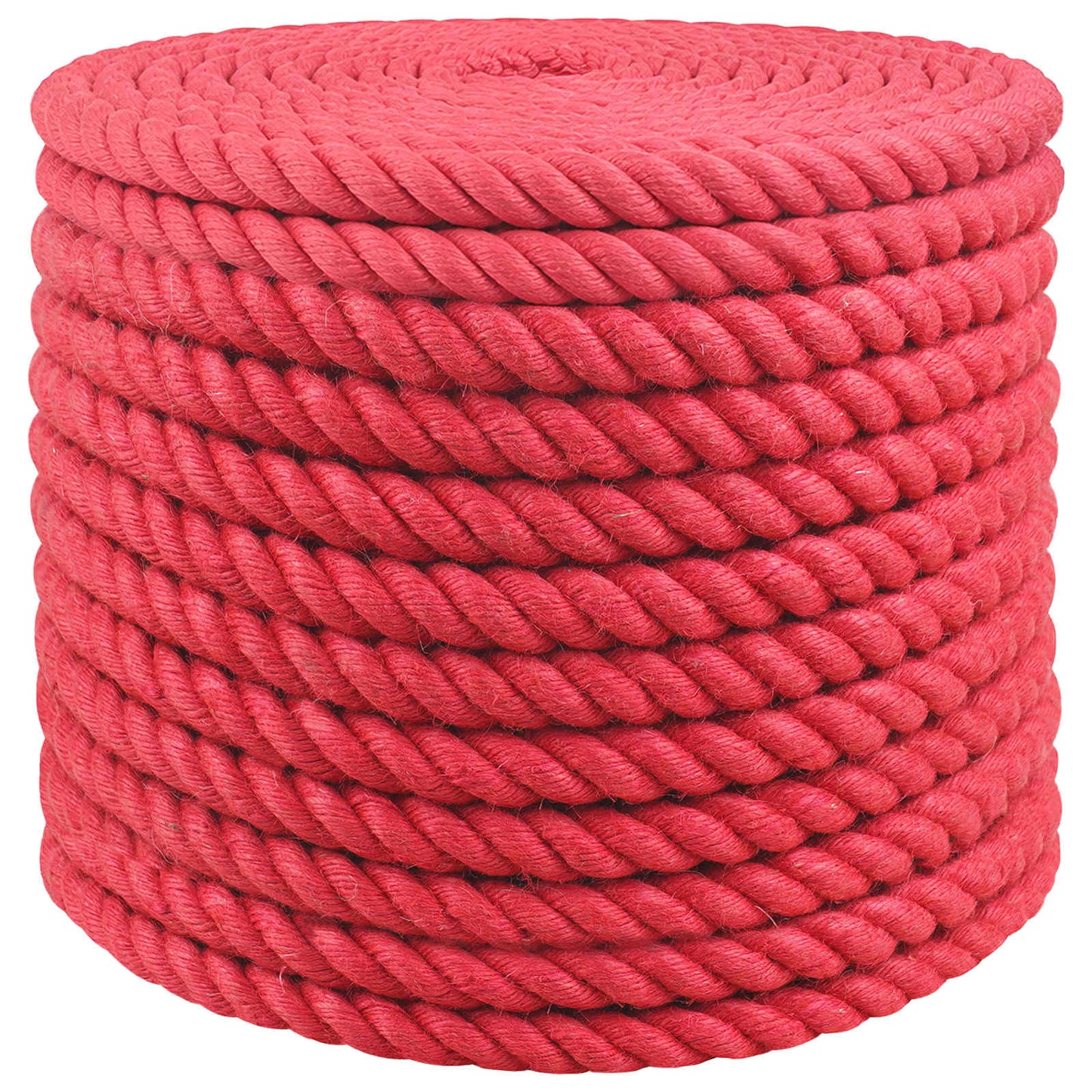 vidaXL Jute Rope 24 mm Red 100% Tossa jute 2
