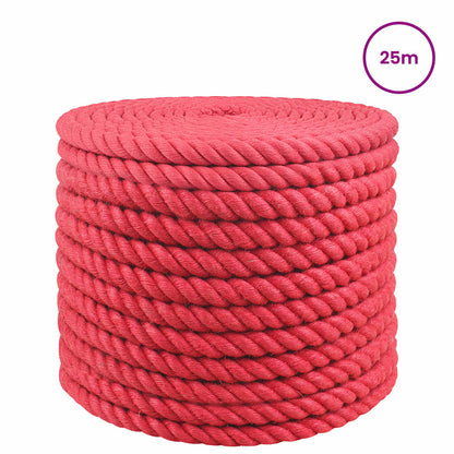 vidaXL Jute Rope 24 mm Red 100% Tossa jute 3