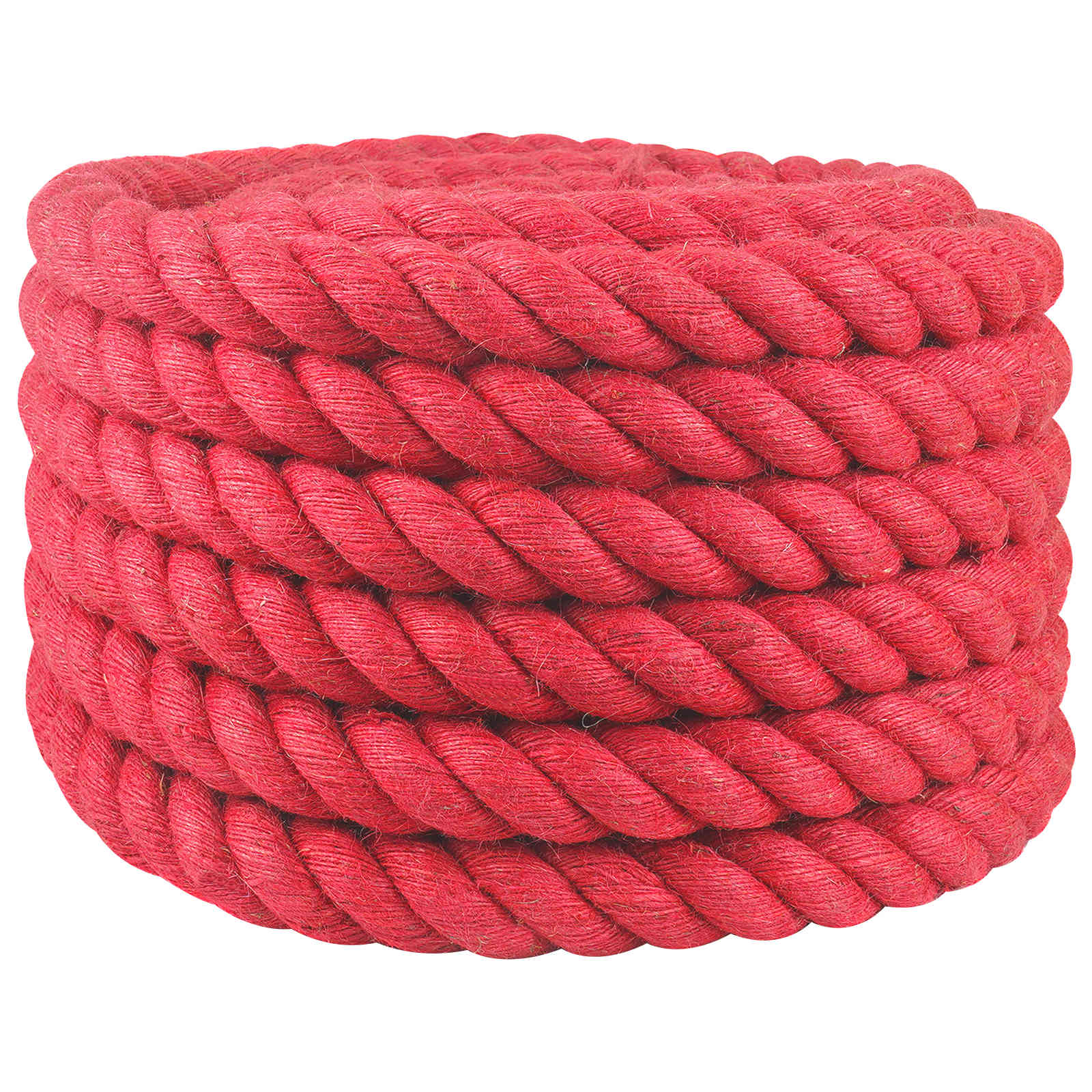 vidaXL Jute Rope 36 mm Red 100% Tossa jute 2