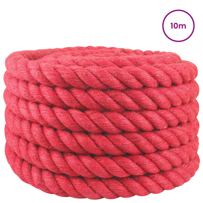 vidaXL Jute Rope 36 mm Red 100% Tossa jute 3