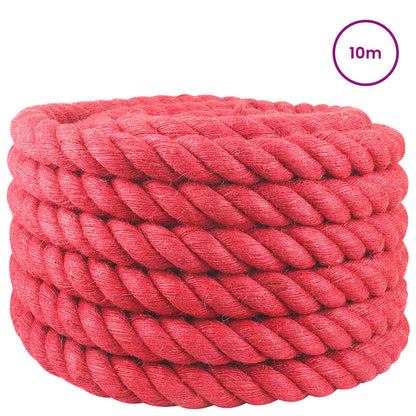 vidaXL Jute Rope 40 mm Red 100% Tossa jute 3