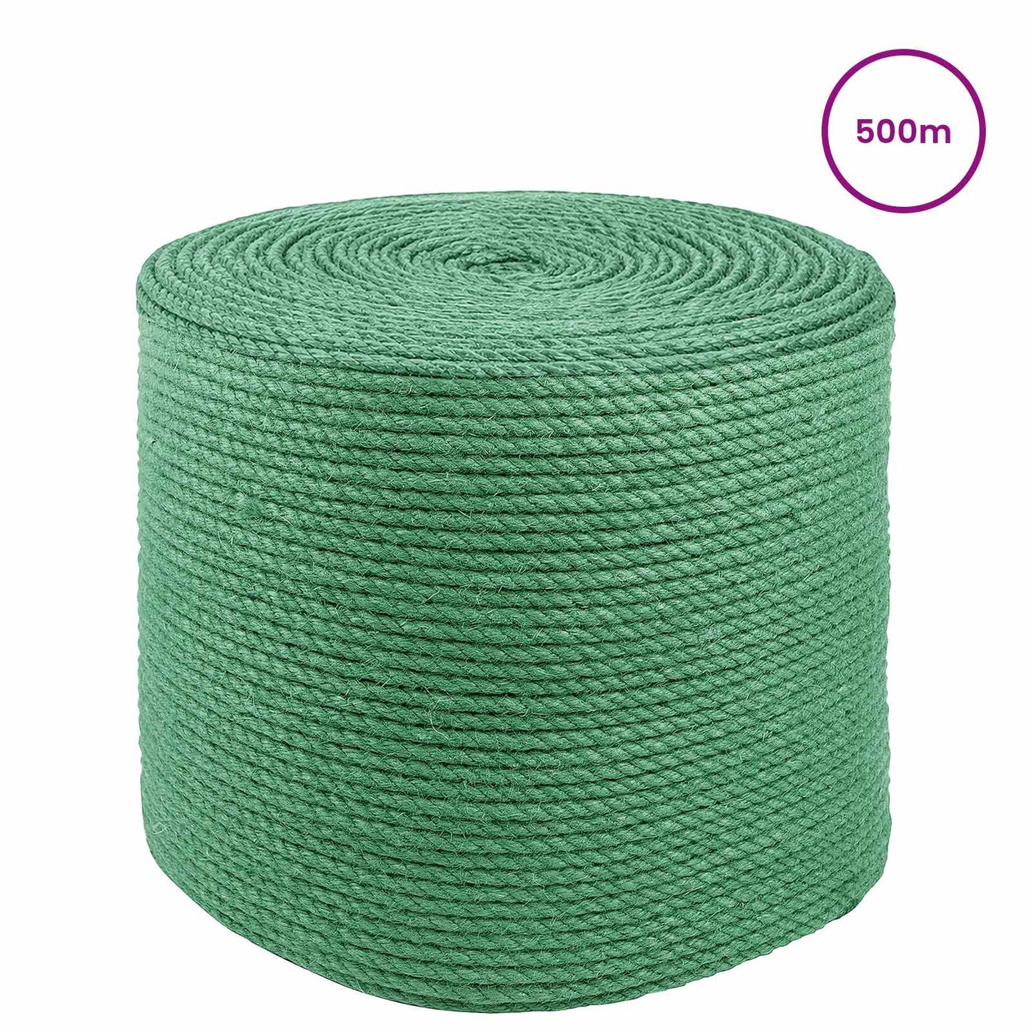 vidaXL 4 mm Green 100% Tossa jute 3