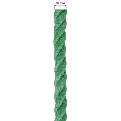 vidaXL Jute Rope 16 mm Green 100% Tossa jute 6