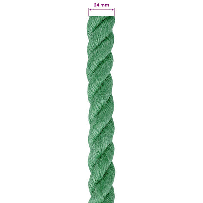 vidaXL Jute Rope 24 mm Green 100% Tossa jute 6
