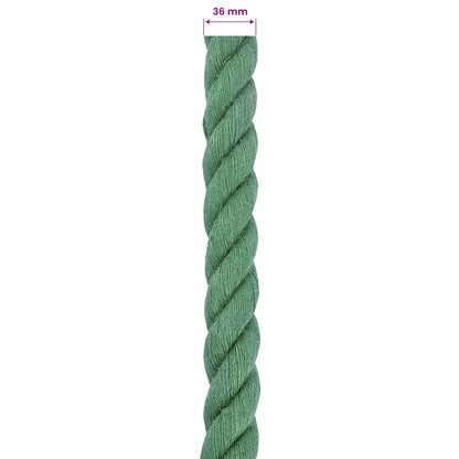 vidaXL Jute Rope 36 mm Green 100% Tossa jute 6