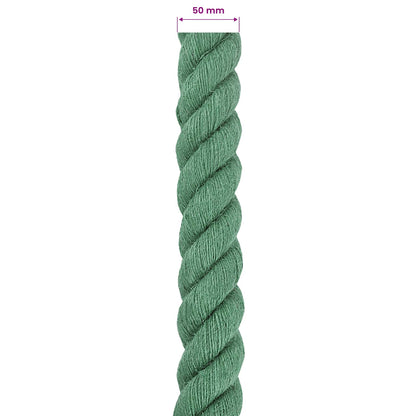 vidaXL Jute Rope 50 mm Green 100% Tossa jute 6