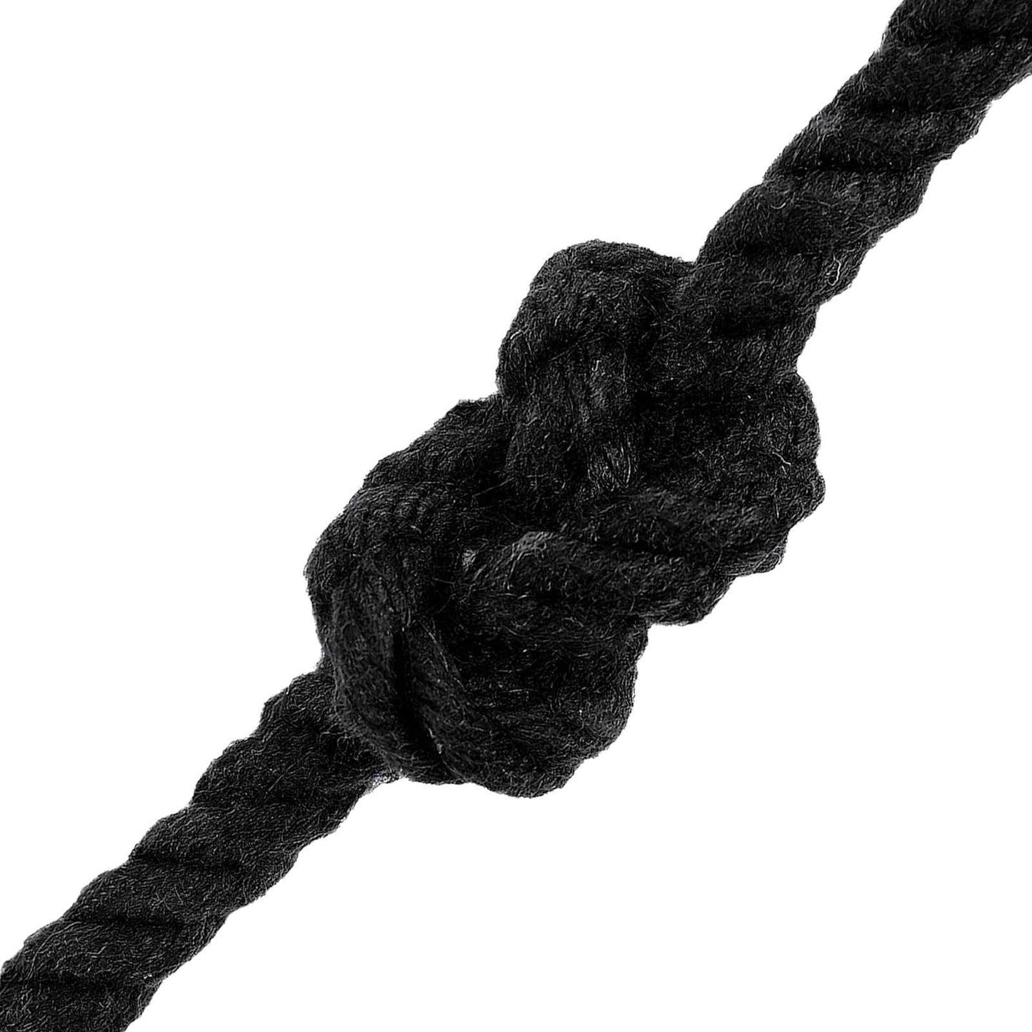 vidaXL Cotton Rope 6 mm 250 m Black 100% Cotton 4