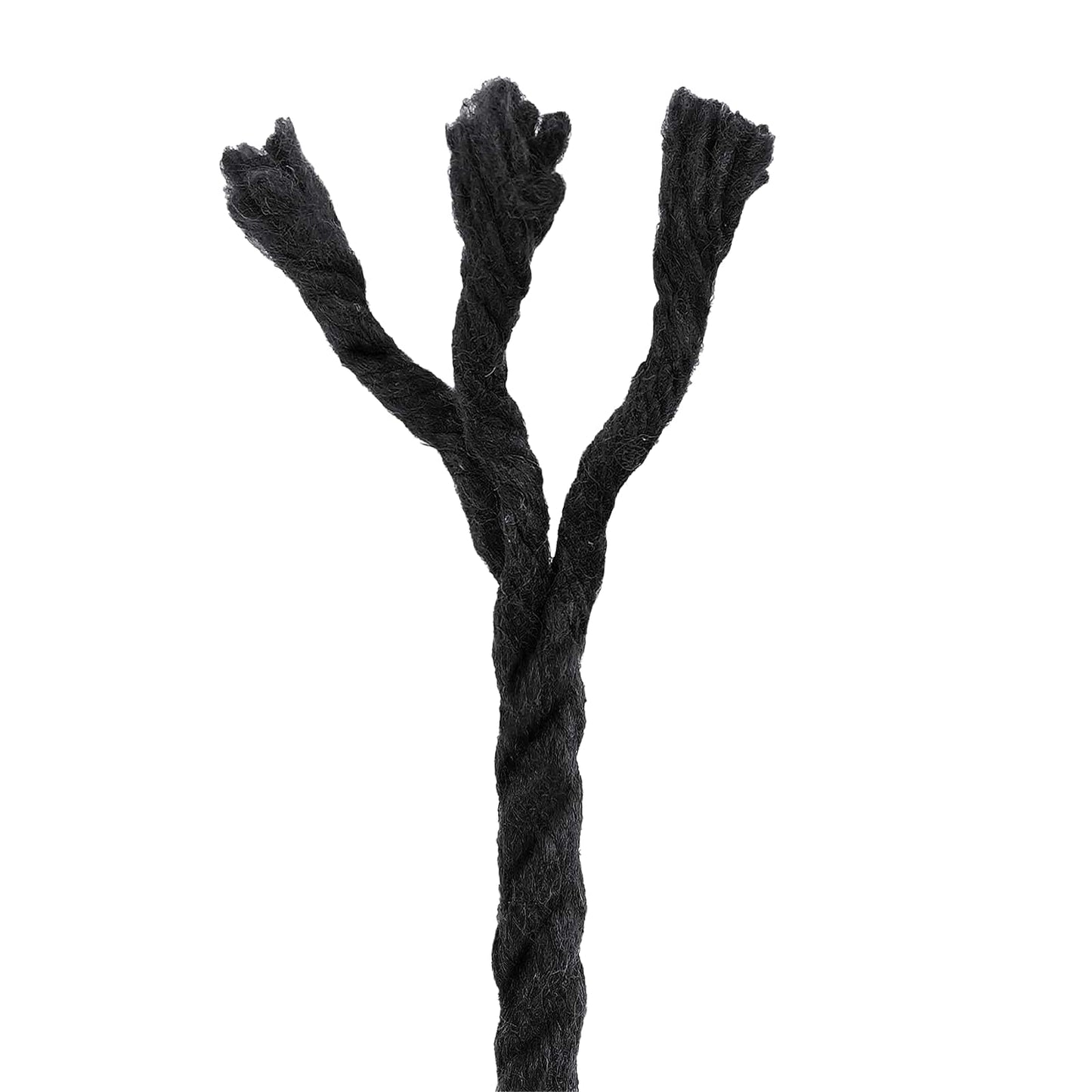 vidaXL Cotton Rope 6 mm 250 m Black 100% Cotton 5