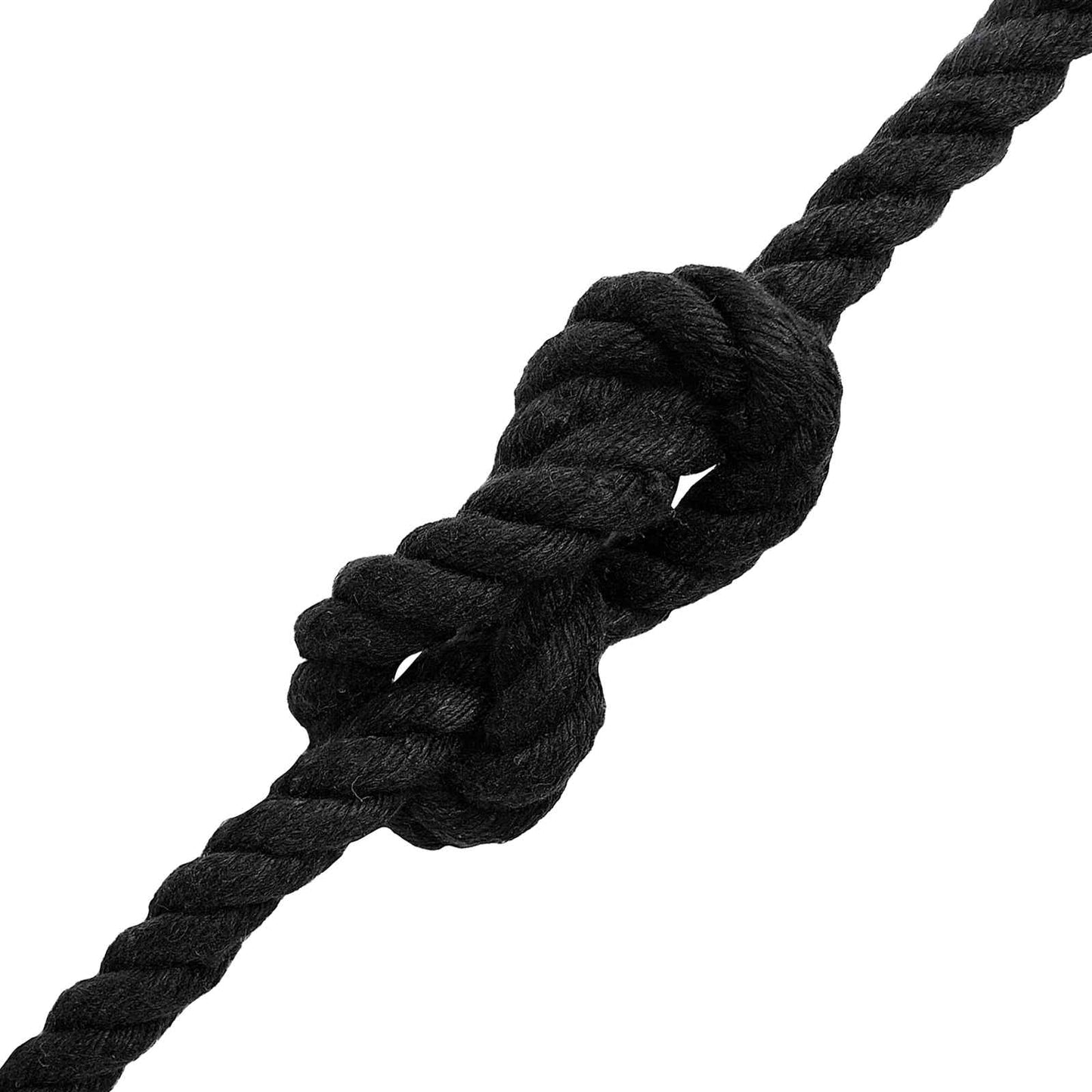 vidaXL Cotton Rope 10 mm 100 m Black 100% Cotton 4