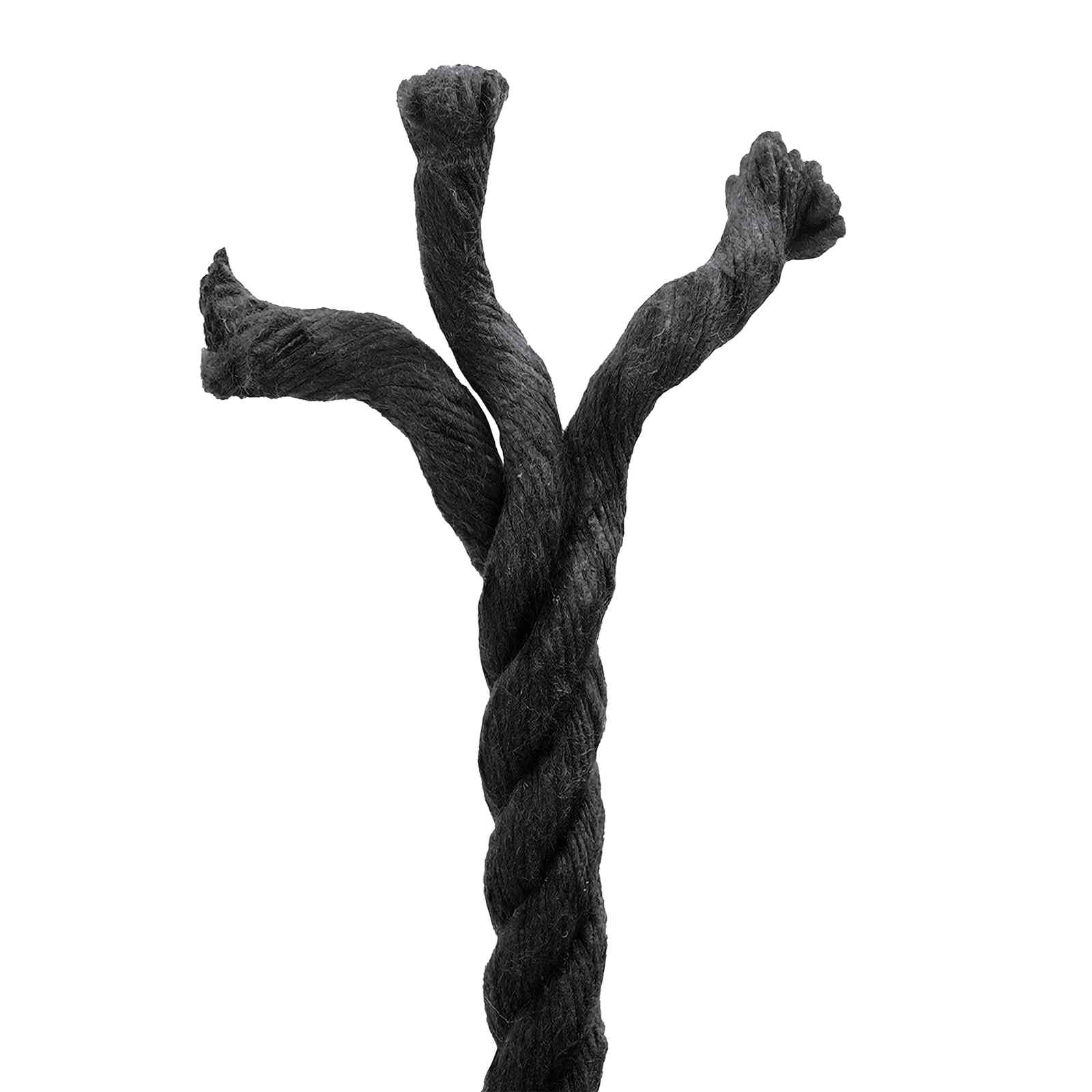 vidaXL Cotton Rope 10 mm 100 m Black 100% Cotton 5