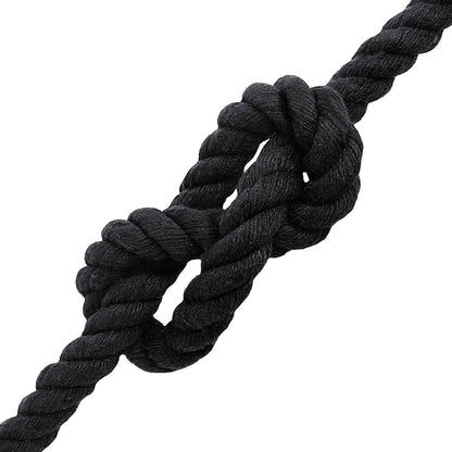 vidaXL Cotton Rope 16 mm 50 m Black 100% Cotton 4
