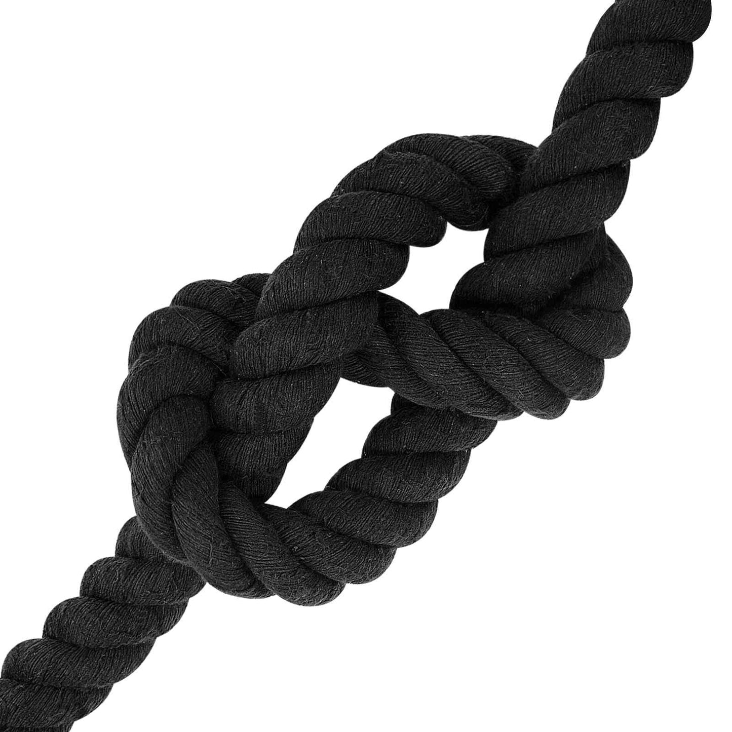 vidaXL Cotton Rope 36 mm 10 m Black 100% Cotton 4