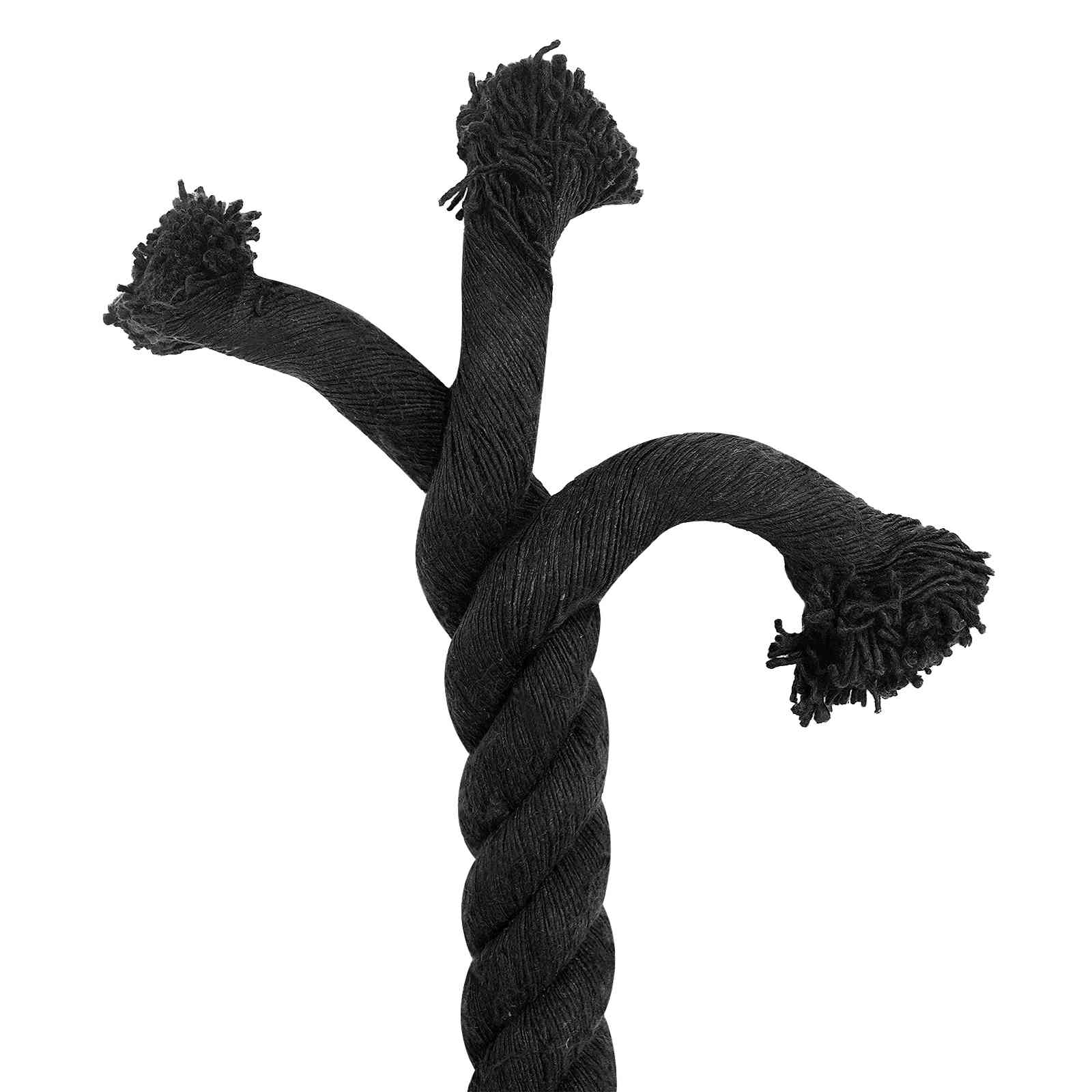 vidaXL Cotton Rope 36 mm 10 m Black 100% Cotton 5