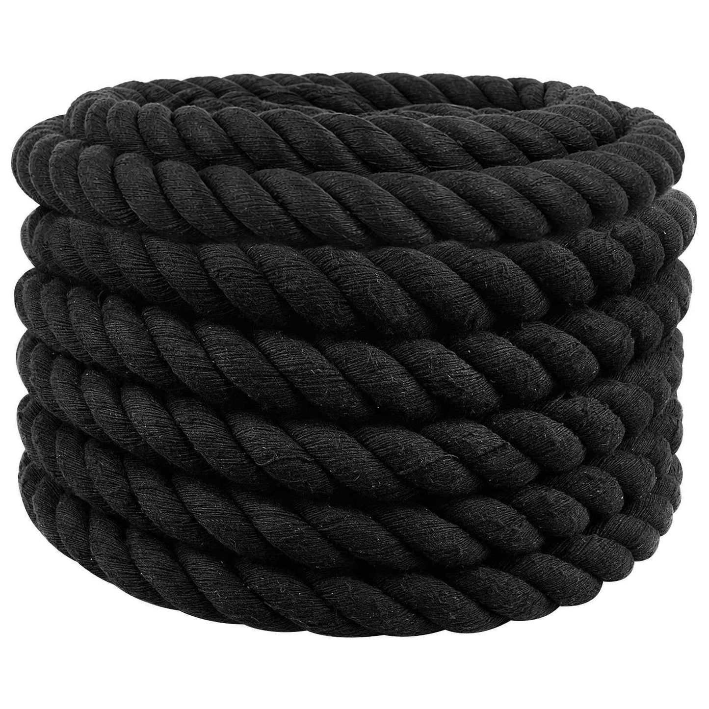 vidaXL Cotton Rope 36 mm 10 m Black 100% Cotton 2