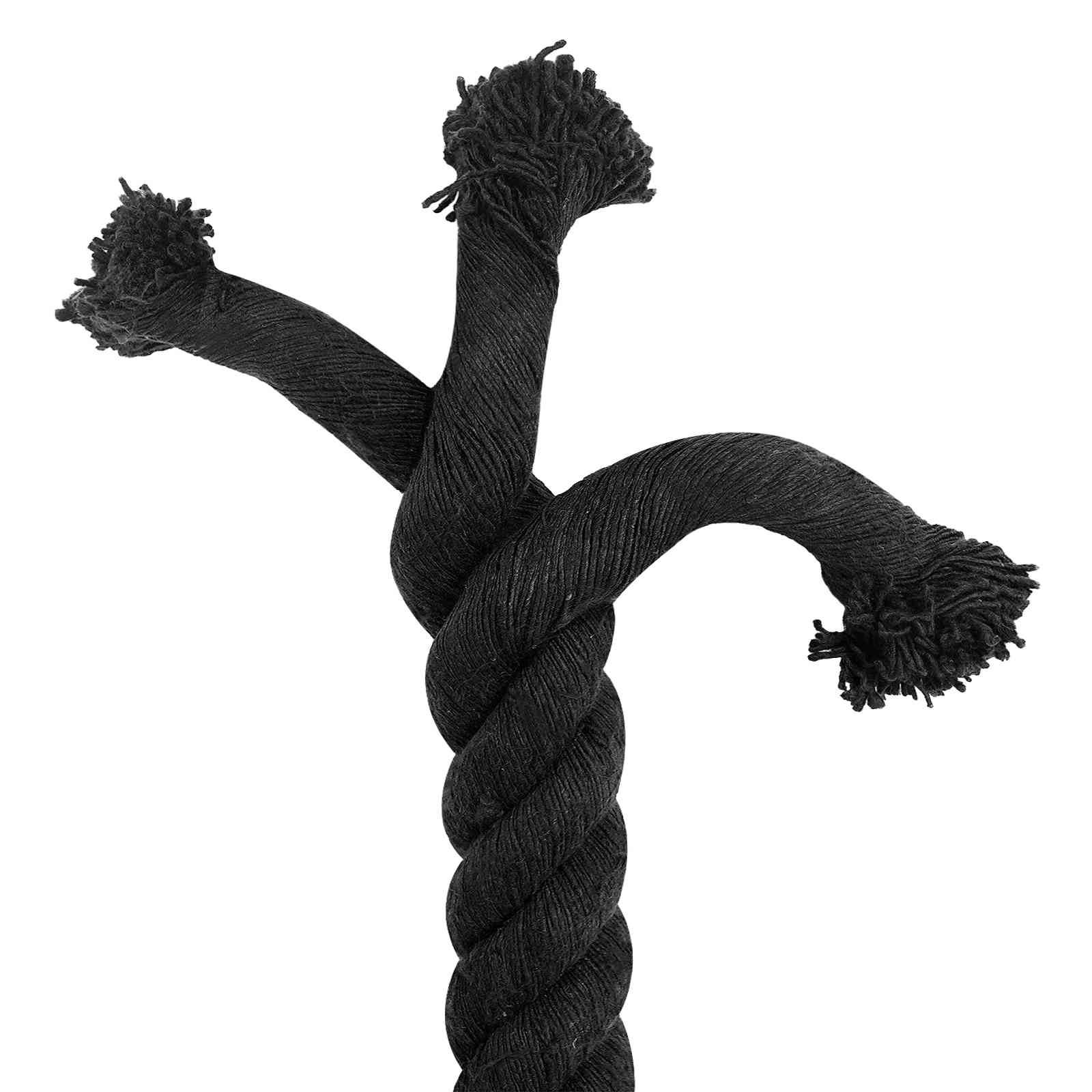vidaXL Cotton Rope 50 mm 5 m Black 100% Cotton 5